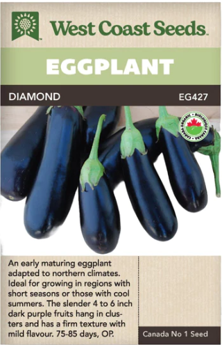 Eggplants- Diamond certified organic