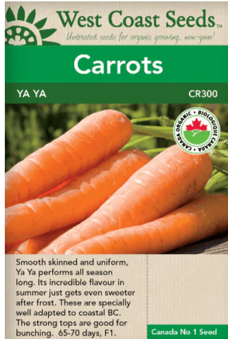 Carrots Ya Ya F1 Certified Organic