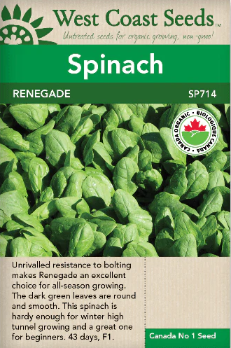 Spinach - Renegade Certified Organic