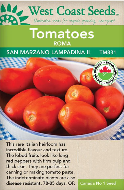 Tomatoes San Marzano Lampadina 2 Certified