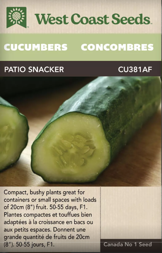 Cucumbers Patio Snackers F1